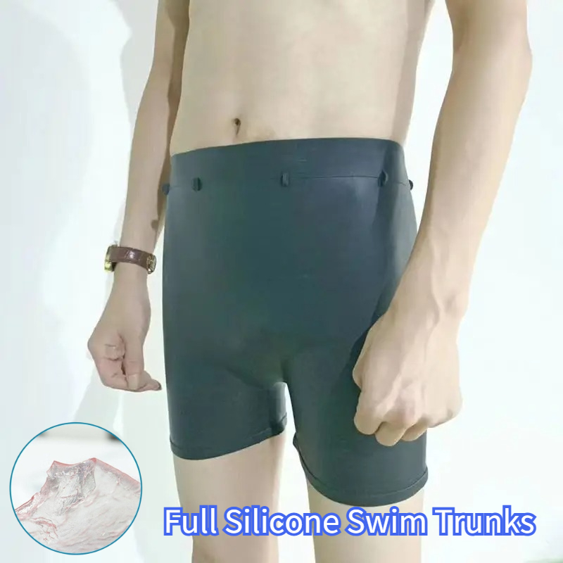 Swim Trunk Shorts - Volledig siliconen zwembroeken, grote maten, snel