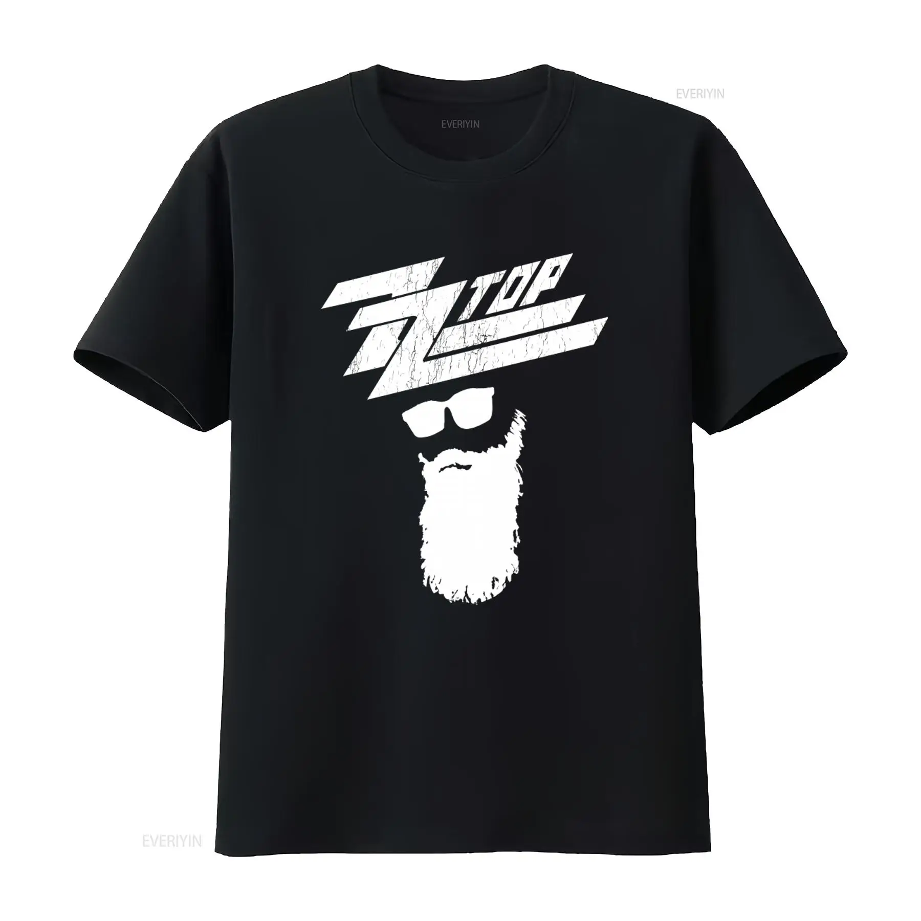 Mens Fashion Black Shirt - ZZ TOP Rockband Muziek Zwart T-Shirt