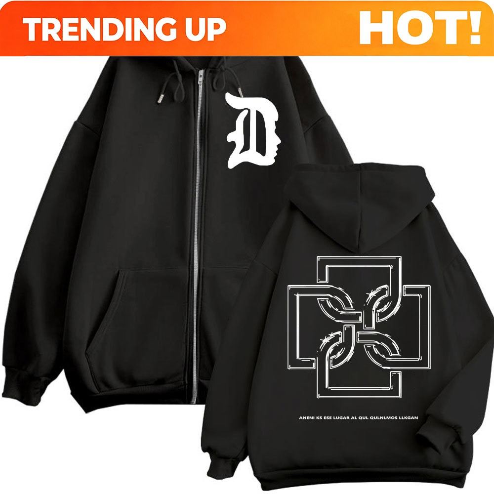 Mens Fashion Zip Up Hoodies - Aangepaste Rapper Duki Logo Grafische Rits