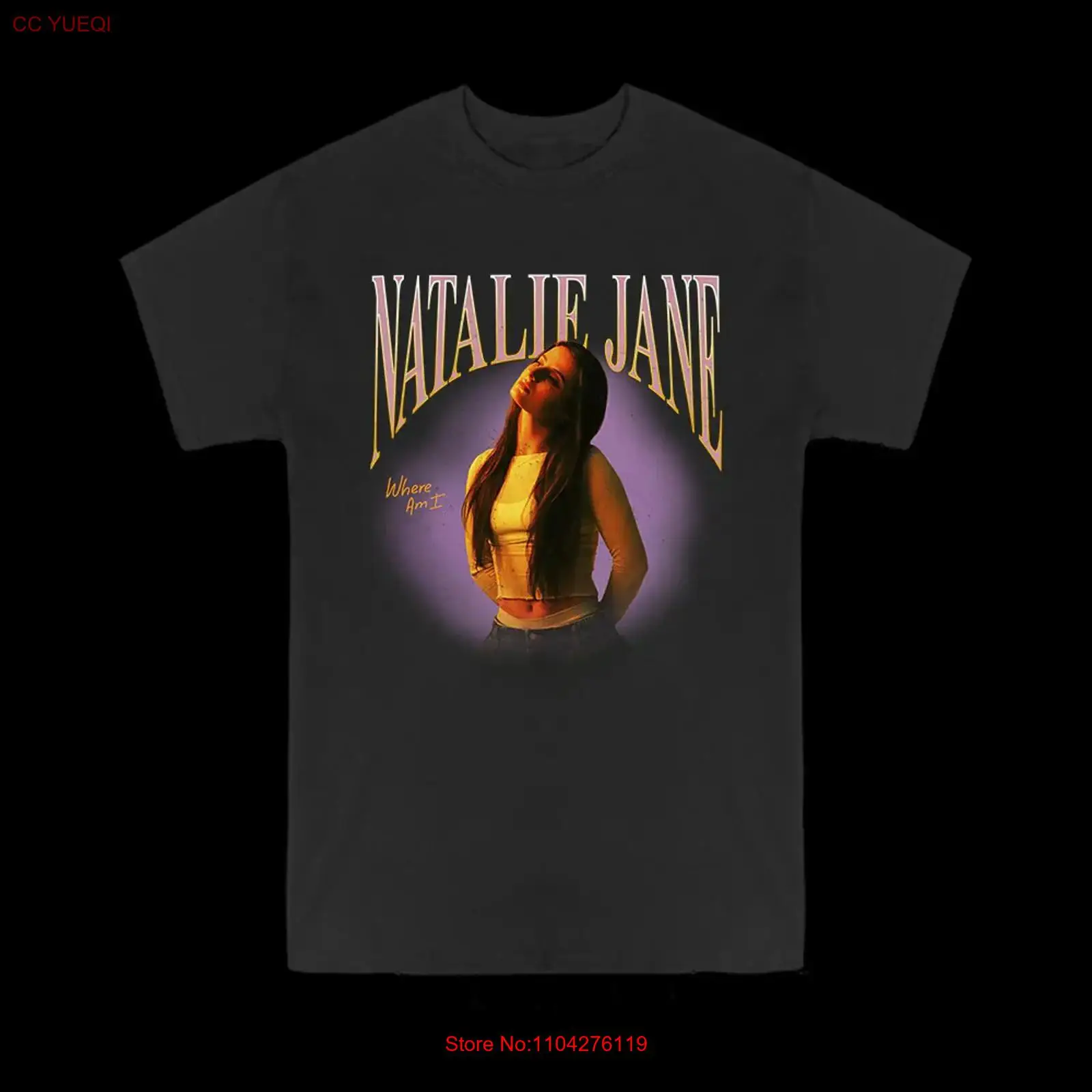 Mens Fashion Black Shirt - Natalie Jane T-shirt maat S 5XL