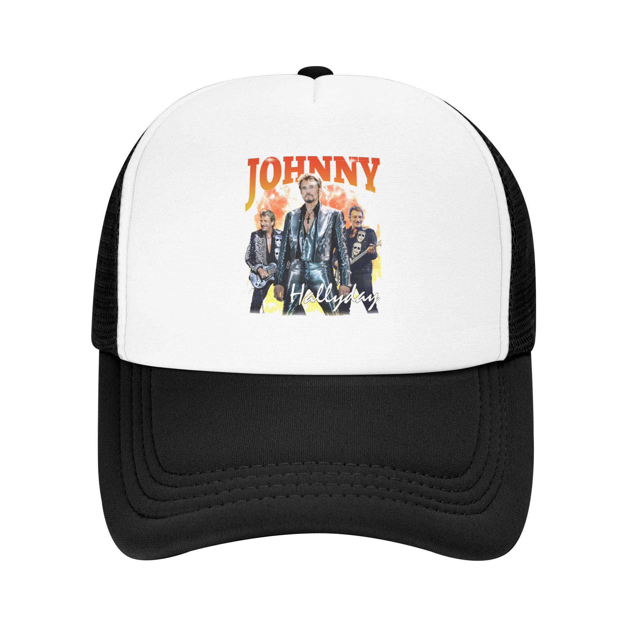 Trucker Hat Cap - Johnny Hallyday Baseball Cap Heren Dames