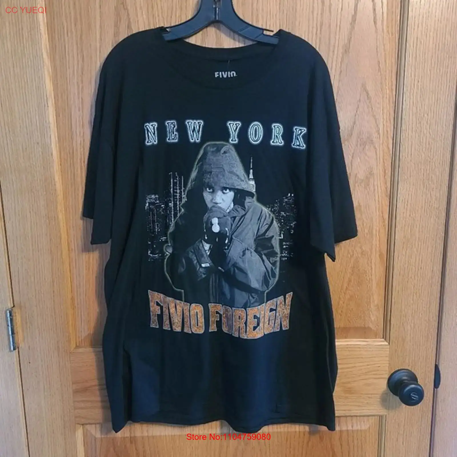 Mens Fashion Black Shirt - Rue21 Fivio Foreign New York Heren