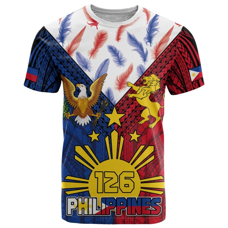 Men'S Fashion Philippines - 3D-geprint T-shirt voor de Filipijnse Onafhankelijkheidsdag