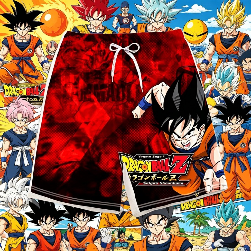 Swim Trunk Shorts - 2026 Trendy Dragon Ball bedrukte kindershorts,