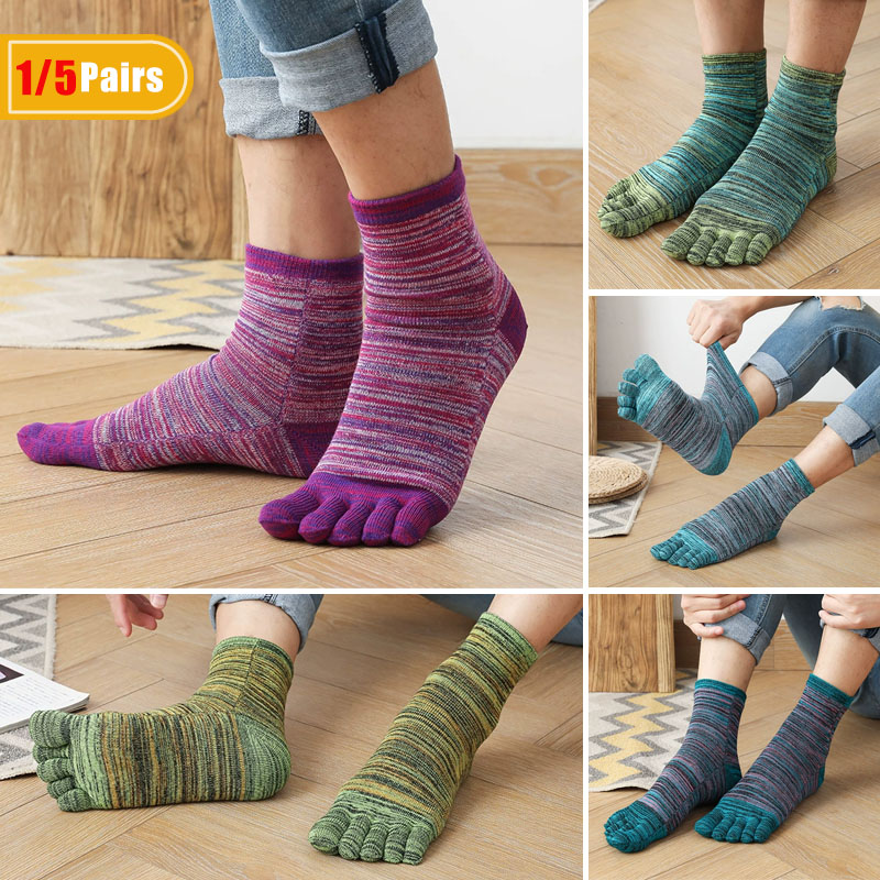 Men'S Fashion Old Money - 1/5 Pairs Man Kleurrijke Teen Happy
