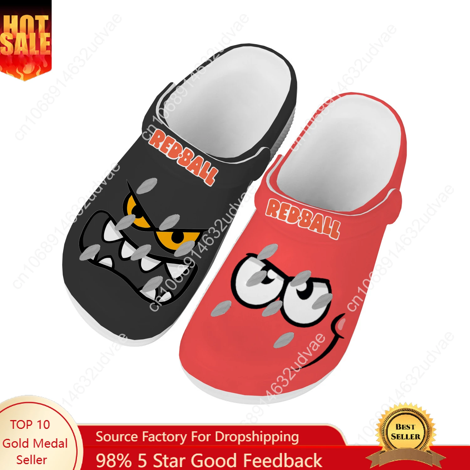 Mens Fashion Sandals - Rode Bal Waterschoenen Heren Dames Comfortabele