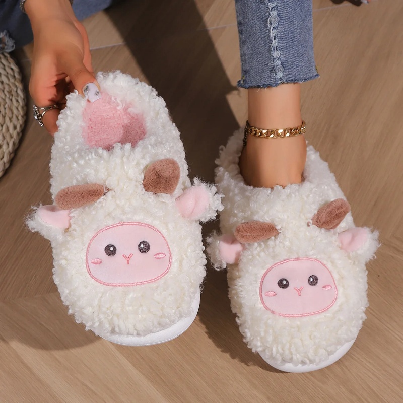 Mens Fashion Sandals - Winter Mooie Kleine Schapen Slippers Voor