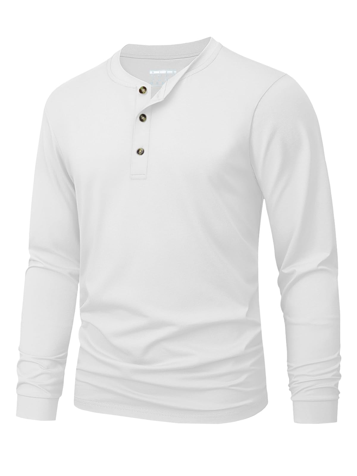 Men'S Fashion Advice - Henley-T-shirt voor heren Eenvoudige effen kleurprint