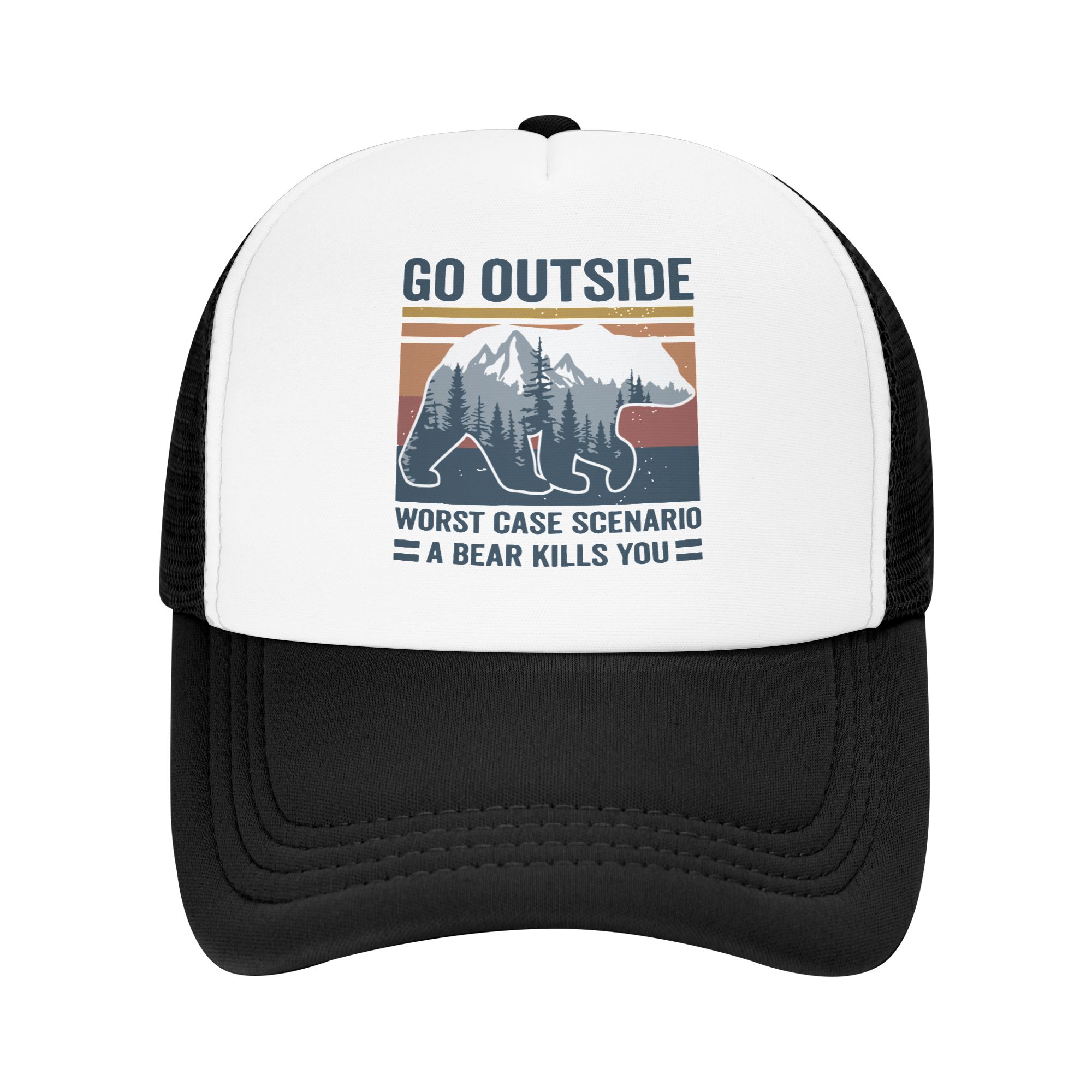 Trucker Hat Cap - Ga naar buiten, slechtste case scenario: