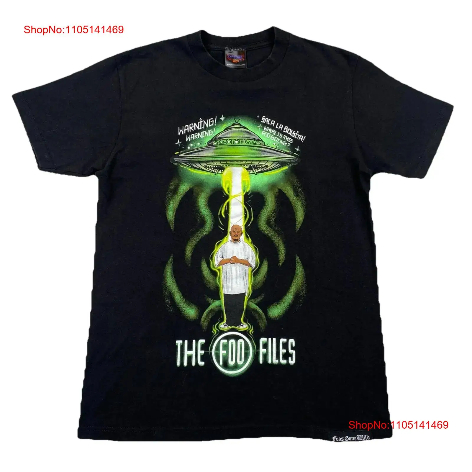 Mens Fashion Black Shirt - Foos Gone Wild Heren Medium The