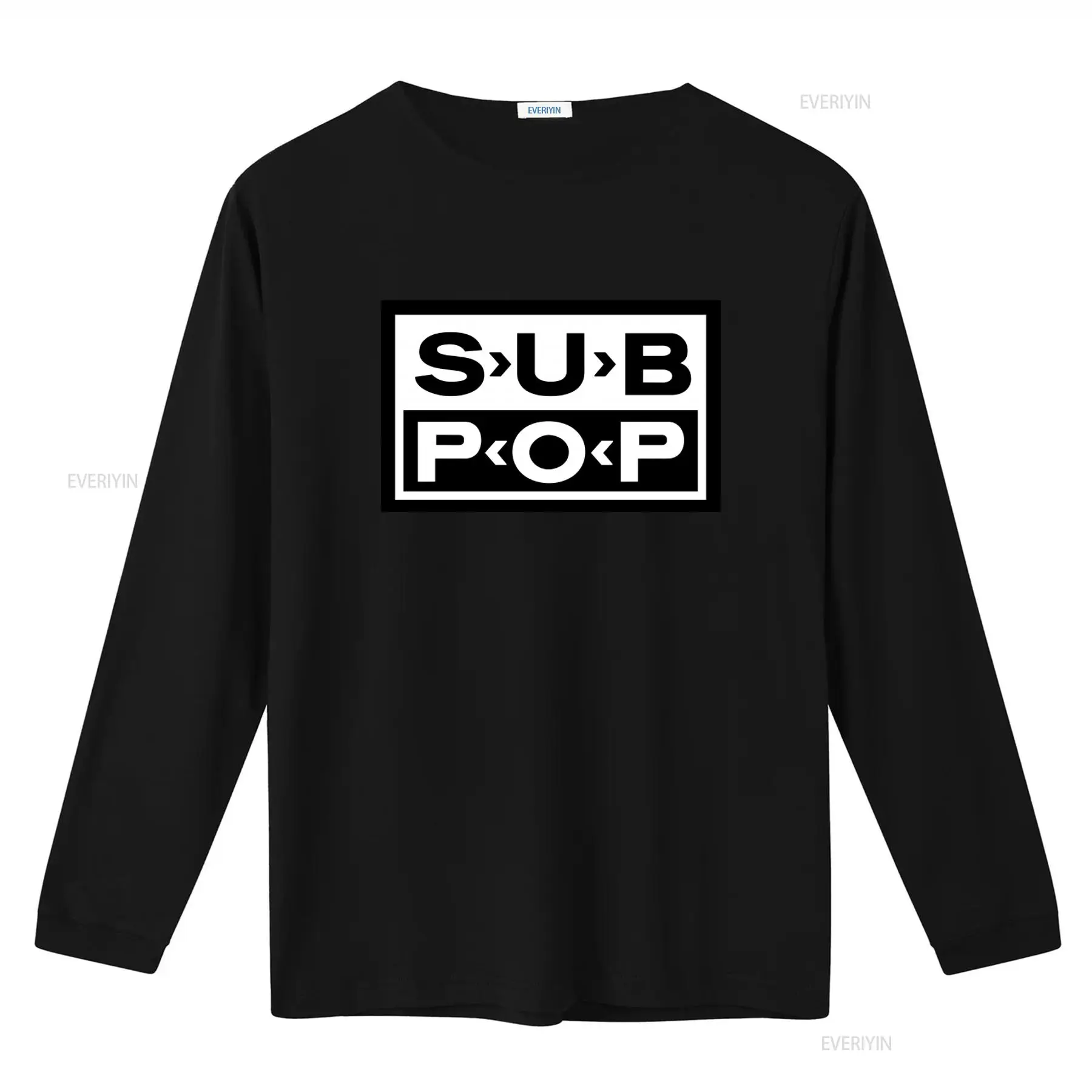 Sub Pop Logo T-shirt Zwart met - Mens Fashion Black Shirt recensie en prijs