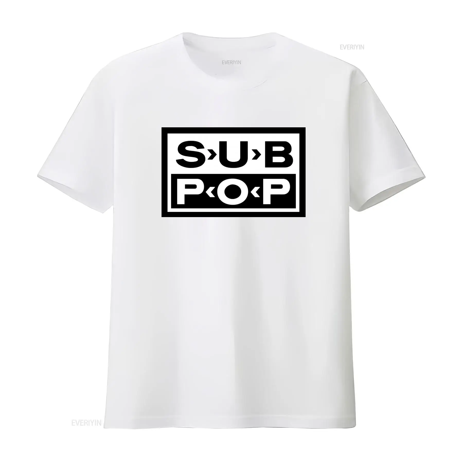 Sub Pop Logo T-shirt Zwart met - Mens Fashion Black Shirt recensie en prijs