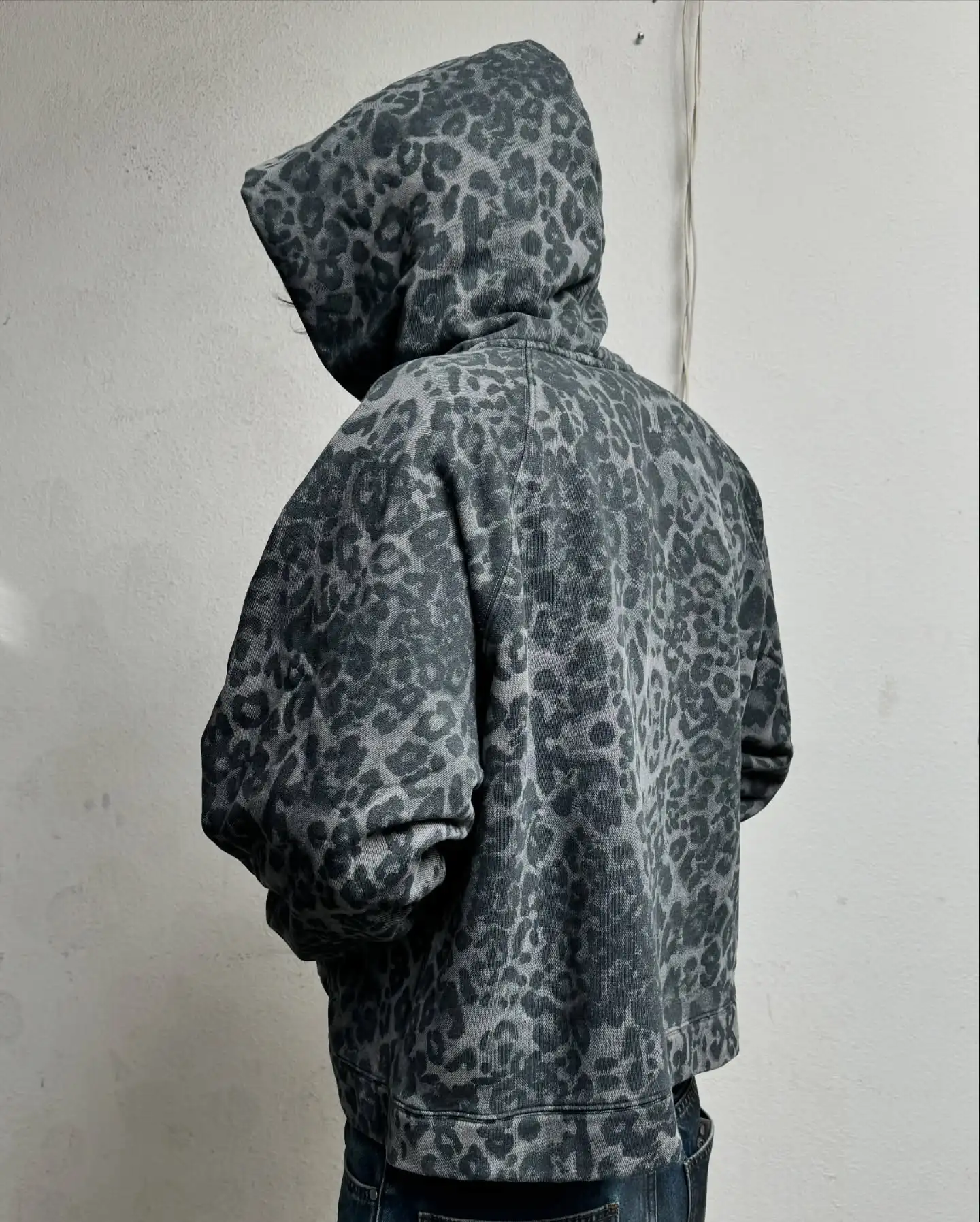 Retro Y2K Luipaardprint Hoodie - Mens Fashion Zip Up Hoodies recensie en prijs