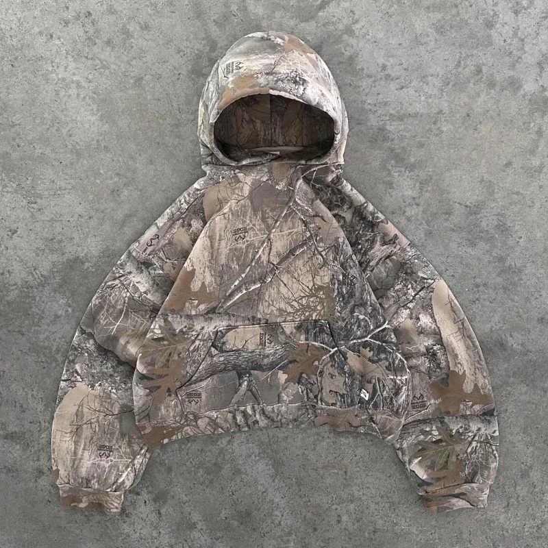 Retro Y2K Luipaardprint Hoodie - Mens Fashion Zip Up Hoodies recensie en prijs