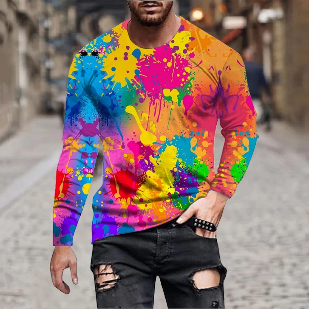 Heren T-shirt met regenboogver - Men'S Fashion For Summer 2026 recensie en prijs
