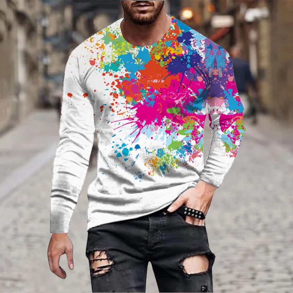 Heren T-shirt met regenboogver - Men'S Fashion For Summer 2026 recensie en prijs