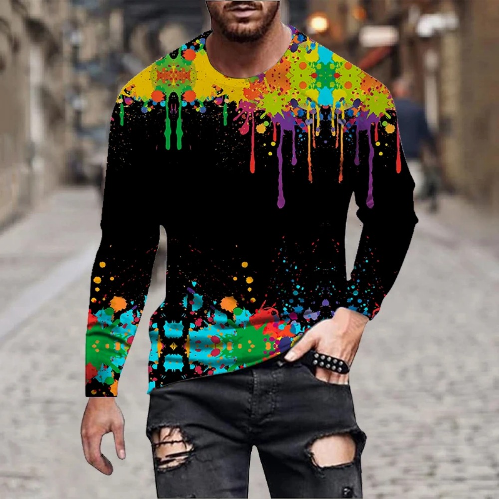 Heren T-shirt met regenboogver - Men'S Fashion For Summer 2026 recensie en prijs