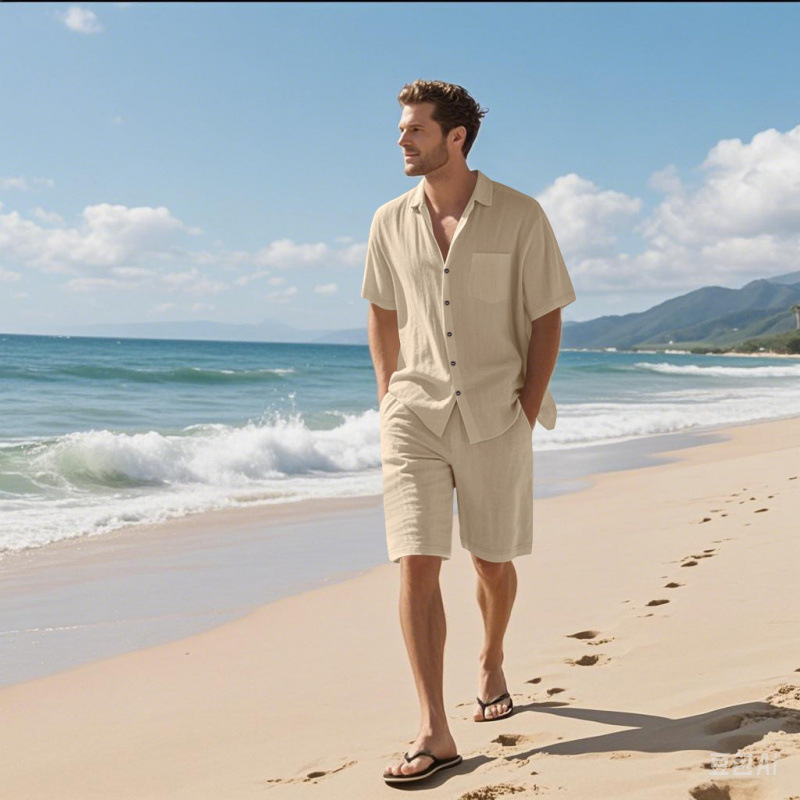 Heren linnenmix camp collar ov - Linen Shirt Summer recensie en prijs