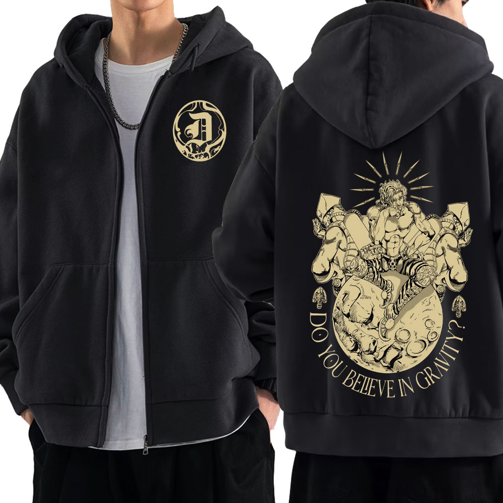 Anime Jojo Bizarre Adventure R - Mens Fashion Zip Up Hoodies recensie en prijs