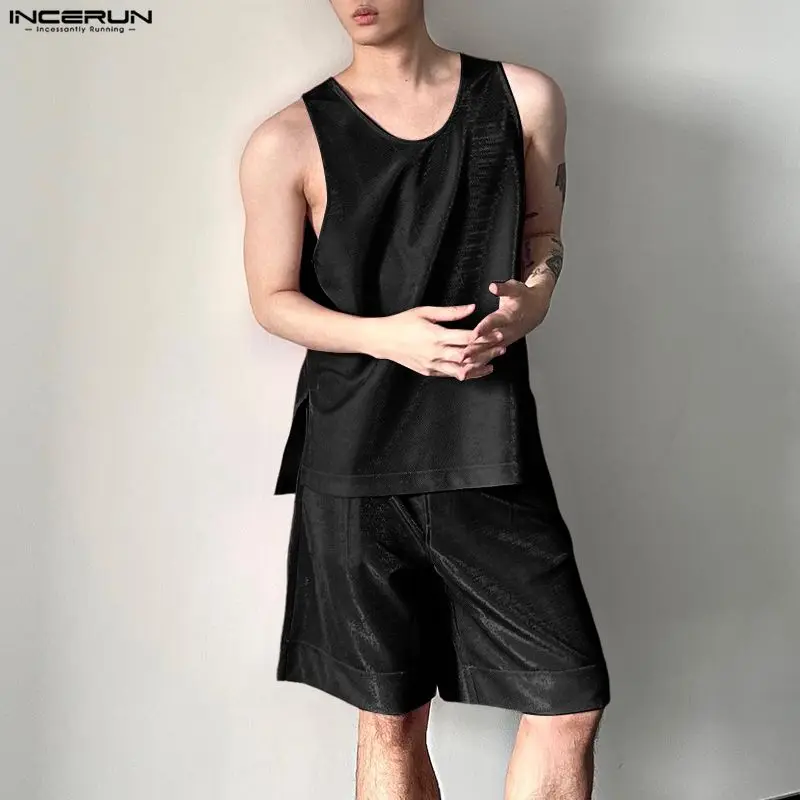 INCERUN Heren Sets Glanzend Ef - Men'S Fashion For Summer 2026 recensie en prijs