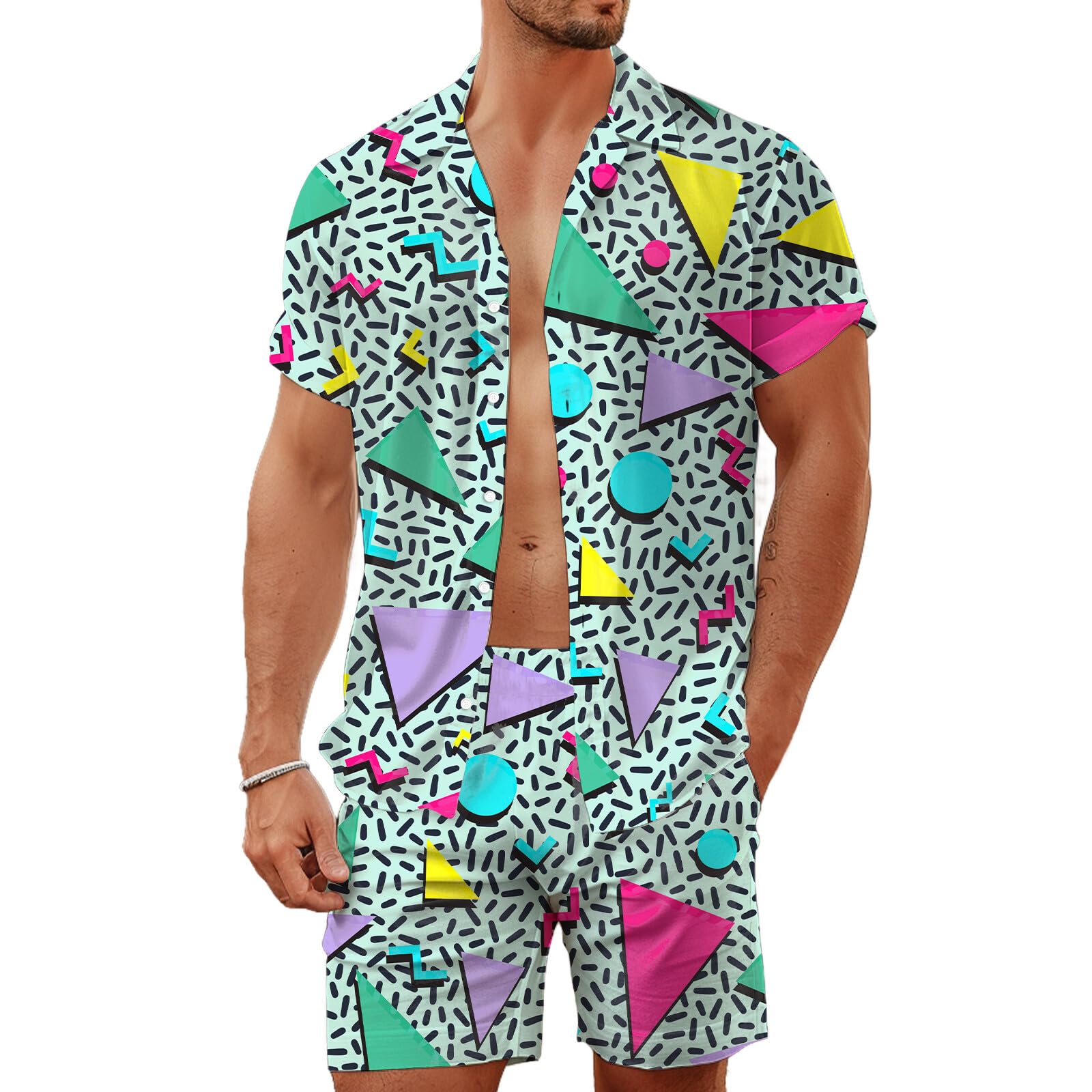 Zomer onregelmatige geometrisc - Men'S Fashion Advice recensie en prijs