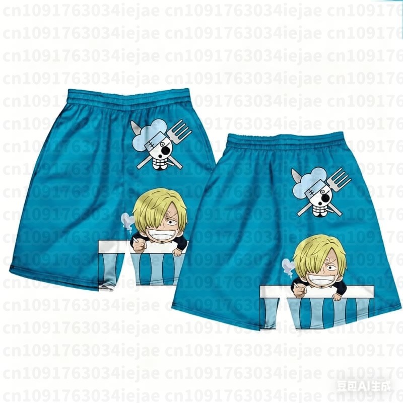 One Piece 3D Print Shorts Shan - Swim Trunk Shorts recensie en prijs