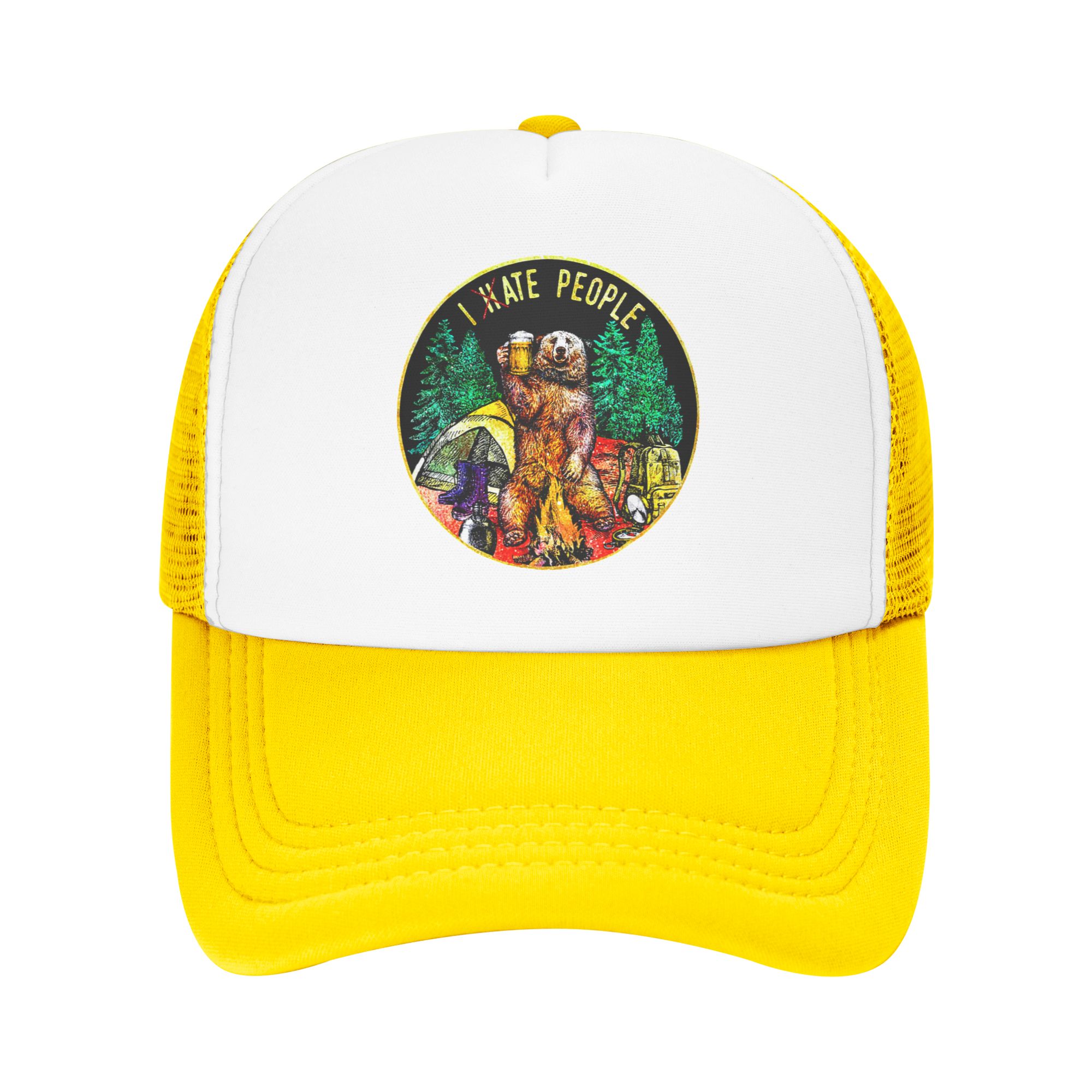 Ik haat mensen Bear Camping Ba - Trucker Hat Cap recensie en prijs