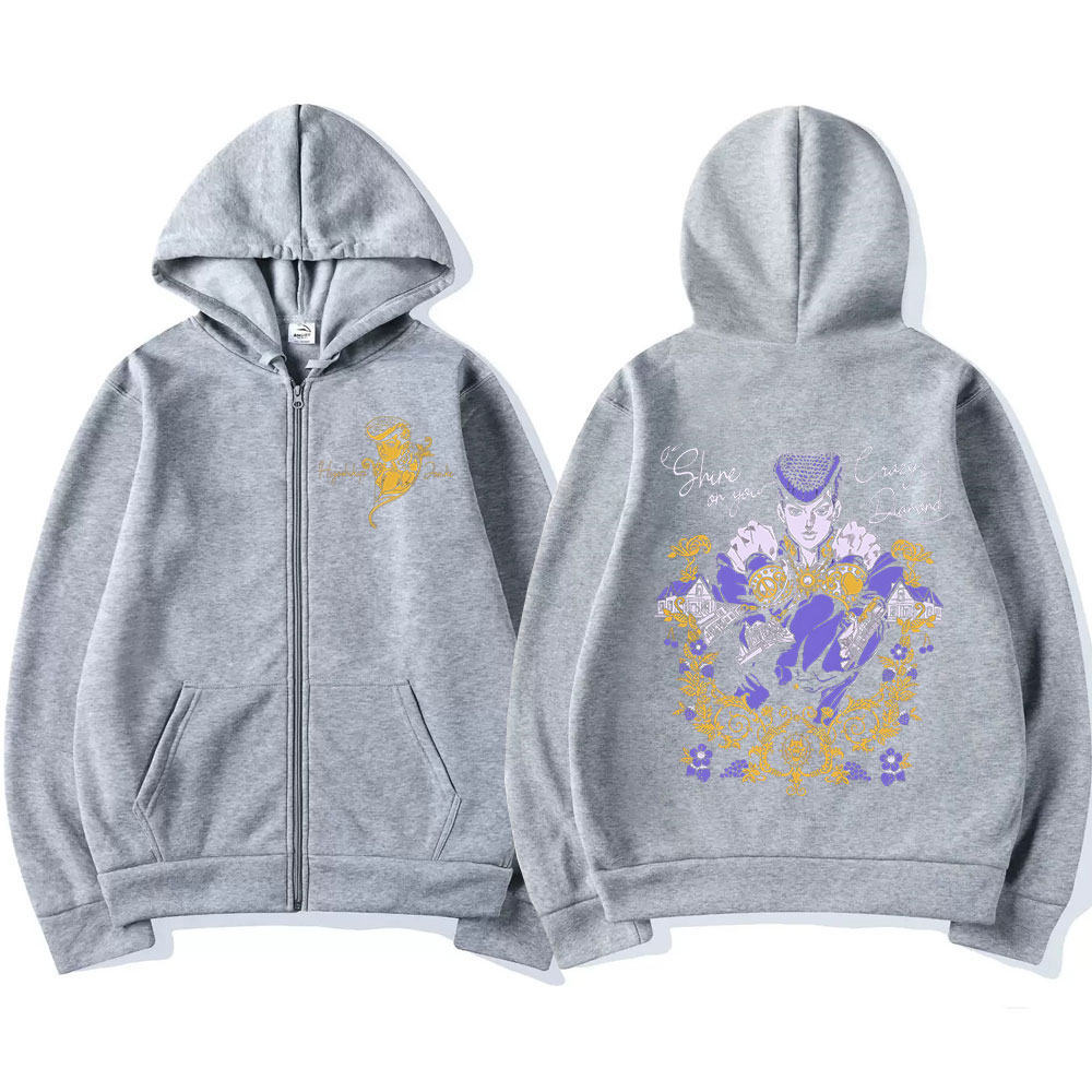 Anime Jojo Bizarre Adventure R - Mens Fashion Zip Up Hoodies recensie en prijs