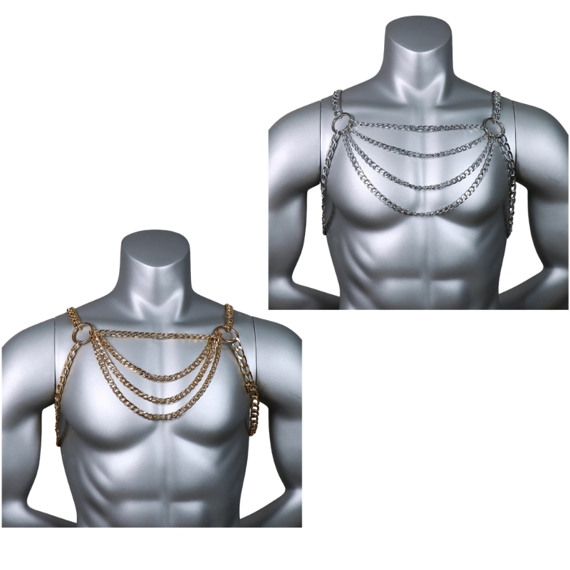 Mannen sexy metalen lichaam bo - Fashion Harness Men recensie en prijs