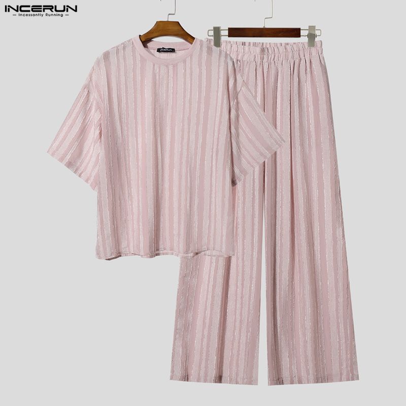 INCERUN Herensets Gestreepte T - Men'S Fashion Advice recensie en prijs