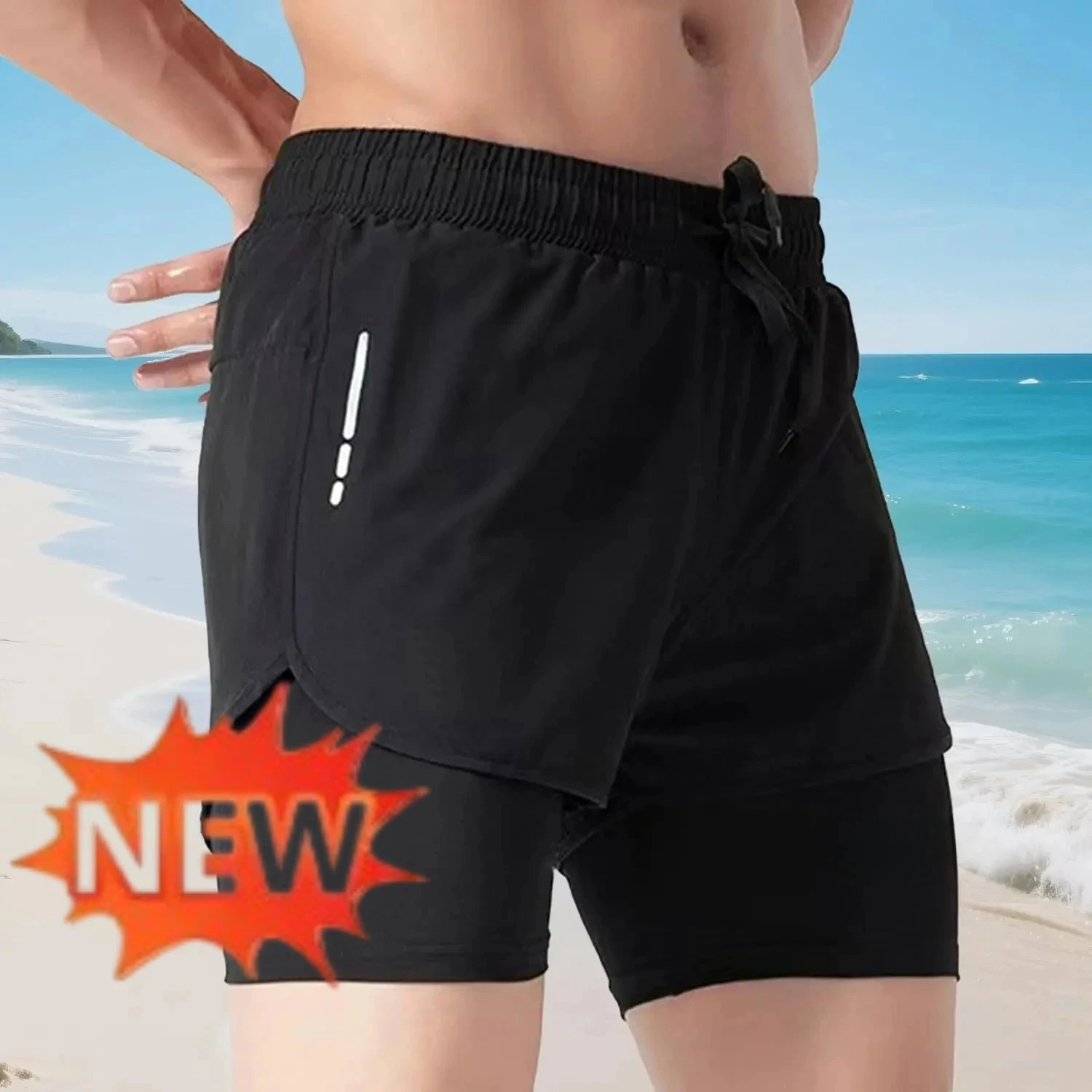 Herenshorts 2-in-1, sneldrogen - Swim Trunk Shorts recensie en prijs