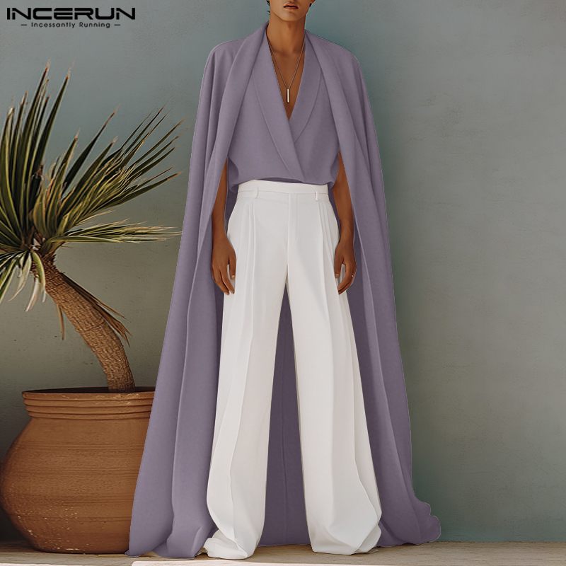 INCERUN Mannen Lange Stijl Shi - Mens Fashion Poncho recensie en prijs