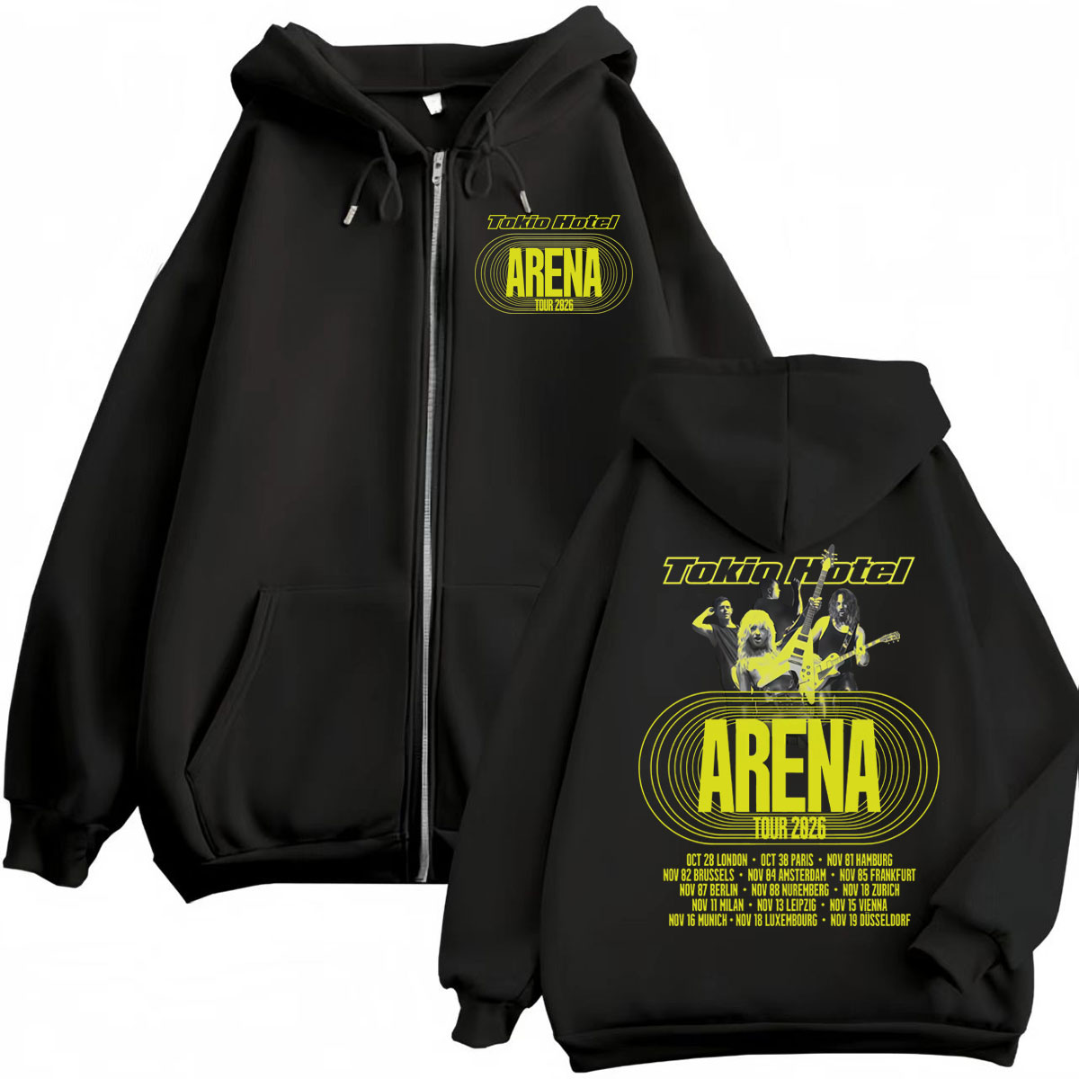 Tokio Hotel Arena Tour 2026 Ri - Mens Fashion Zip Up Hoodies recensie en prijs