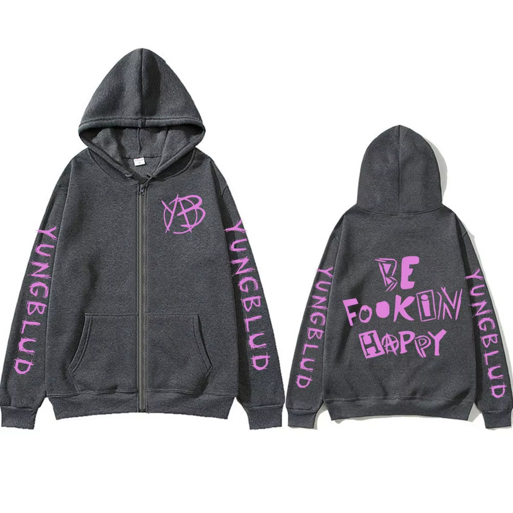 Rockzanger Yungblud Be Fookin  - Mens Fashion Zip Up Hoodies recensie en prijs