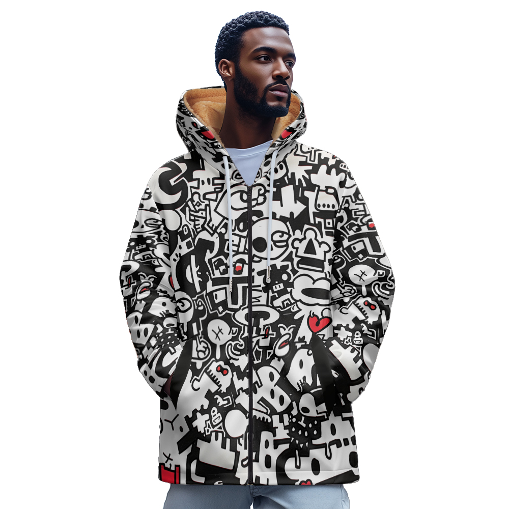 Luxe Bloem 3D Gedrukt Patroon  - Mens Fashion Zip Up Hoodies recensie en prijs