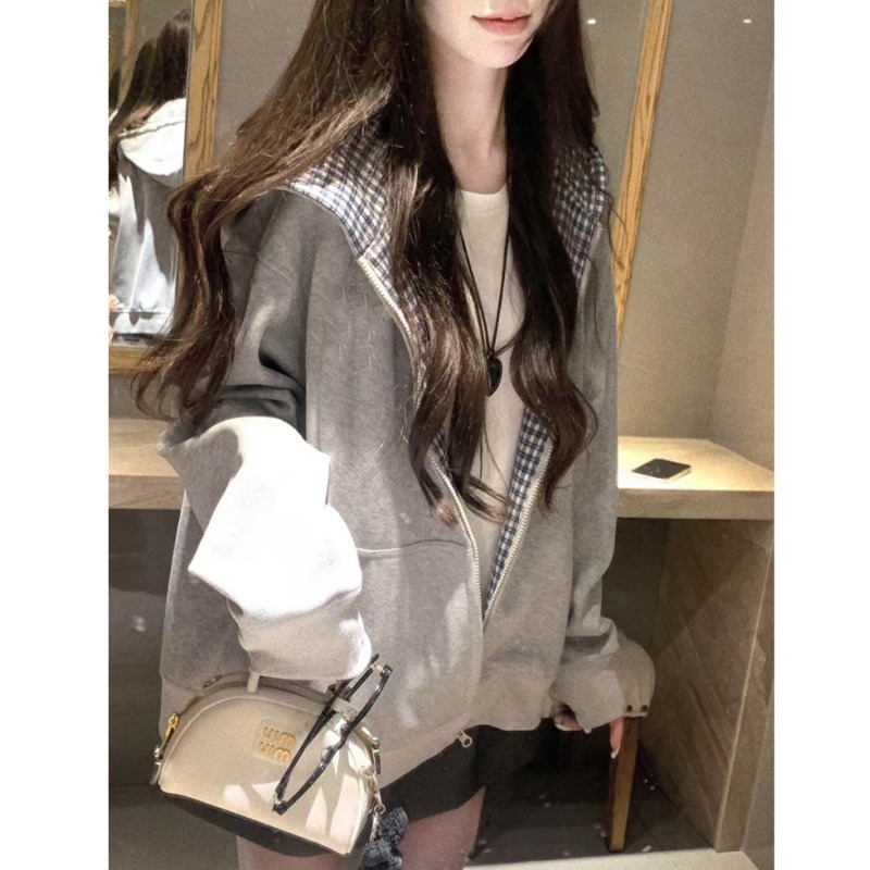 2026 Herfst Nieuwe Geruite Voe - Mens Fashion Zip Up Hoodies recensie en prijs