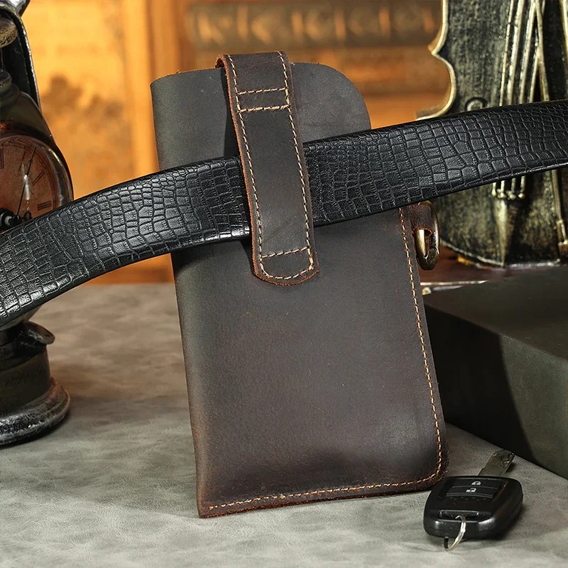 Heren lederen heuptas Mobiele  - Fashion Harness Men recensie en prijs
