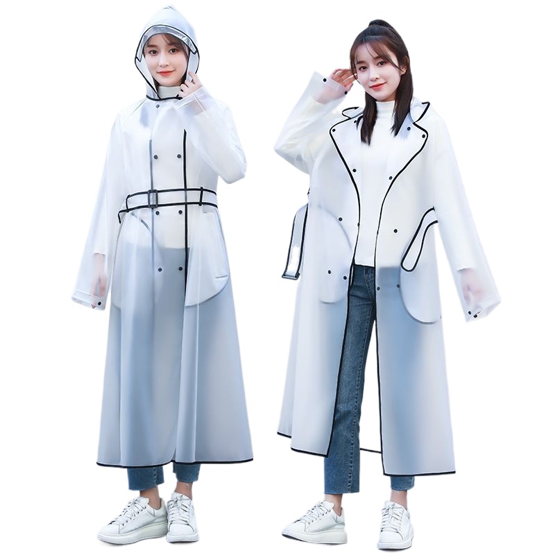 Modieuze transparante regenjas - Mens Fashion Poncho recensie en prijs