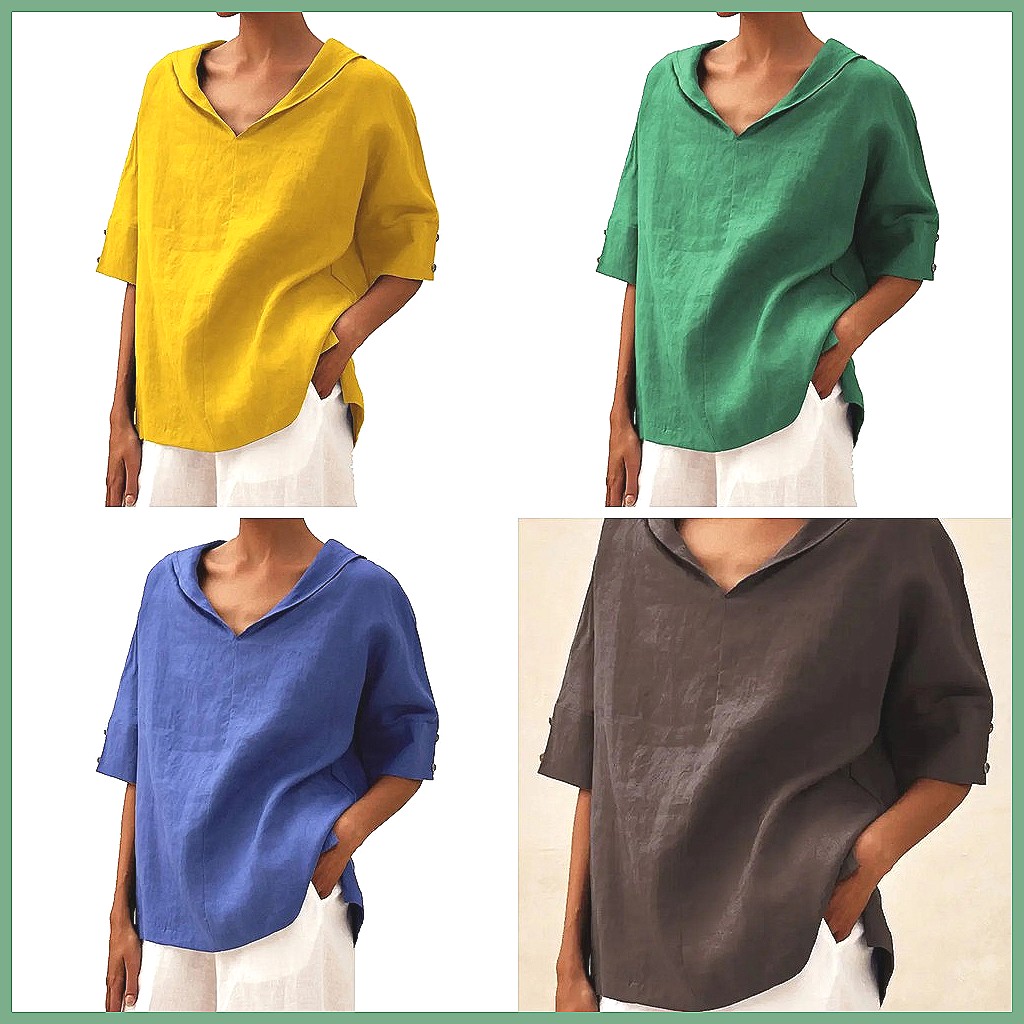 Losvallend katoenen linnen ove - Linen Shirt Summer recensie en prijs
