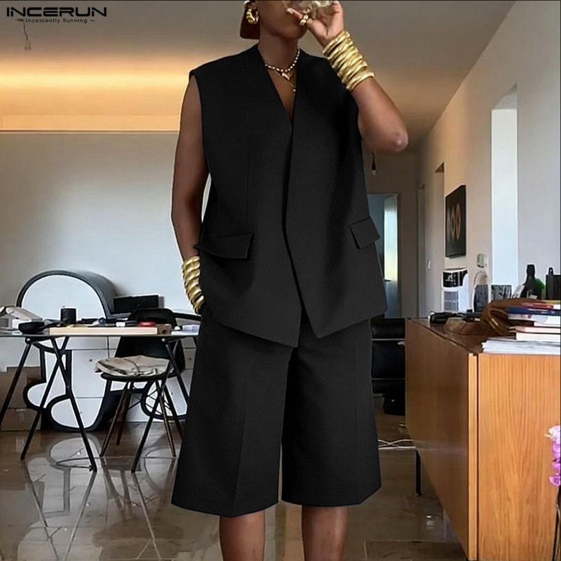 INCERUN Herensets Effen Kleur  - Men'S Fashion For Summer 2026 recensie en prijs