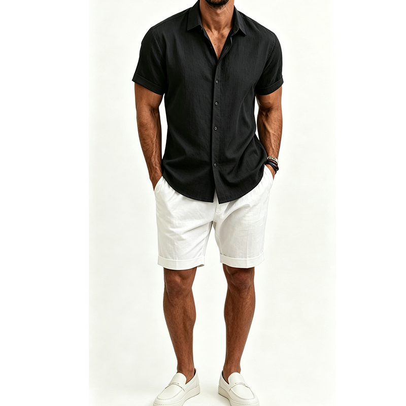 Herenshirtset van katoen en li - Linen Shirt Summer recensie en prijs